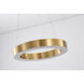 Canada LED 16 inch Gold LED Chandelier Ceiling Light